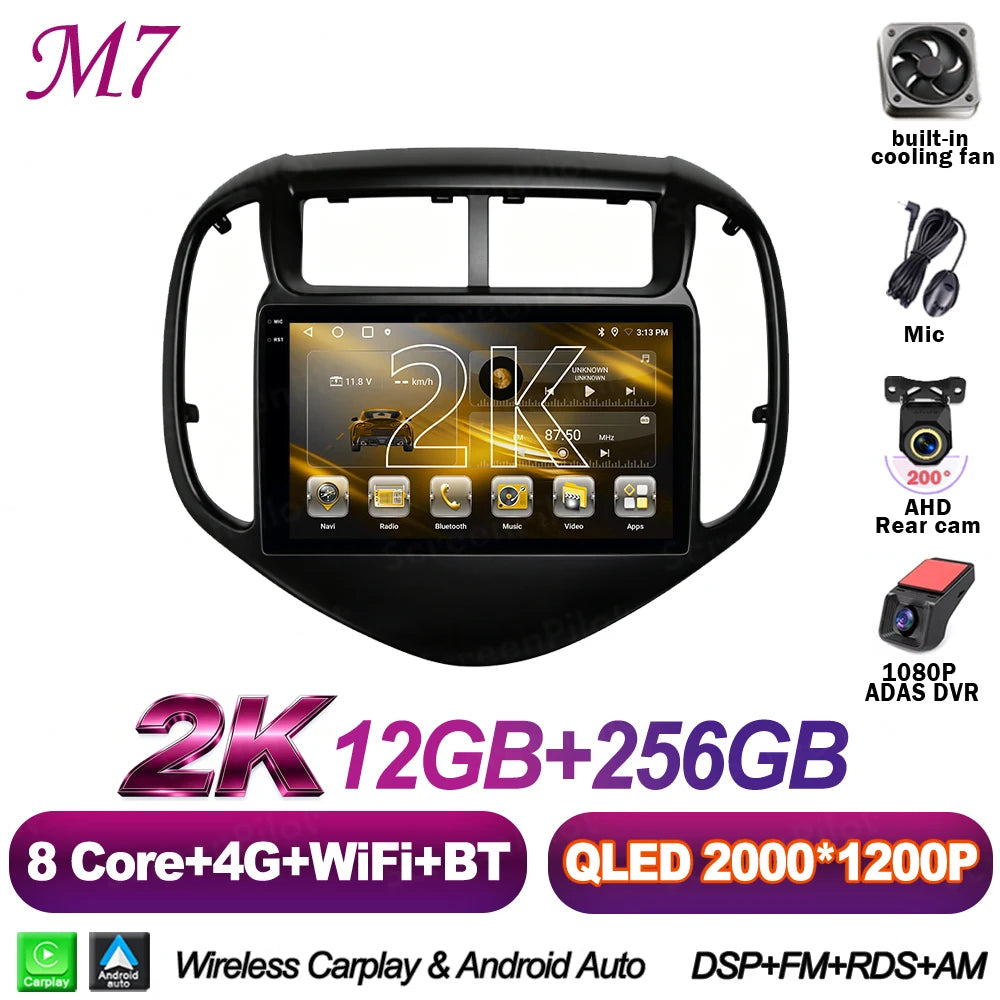 Android 16 For Chevrolet Aveo Sonic 2017-2021 Car Radio Stereo Head Unit Multimedia Video Player Mirror Link Touch Screen 2 din