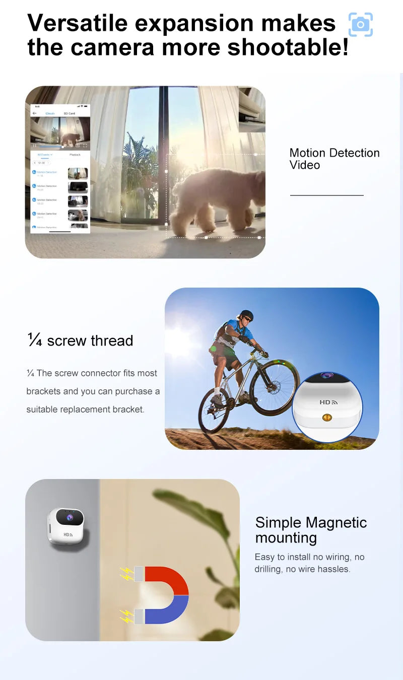 Ourlife HD Mini Camera WiFi Smart Home Security Camera Monitor Camcorders Video Surveillance Camera With Motion Tracking