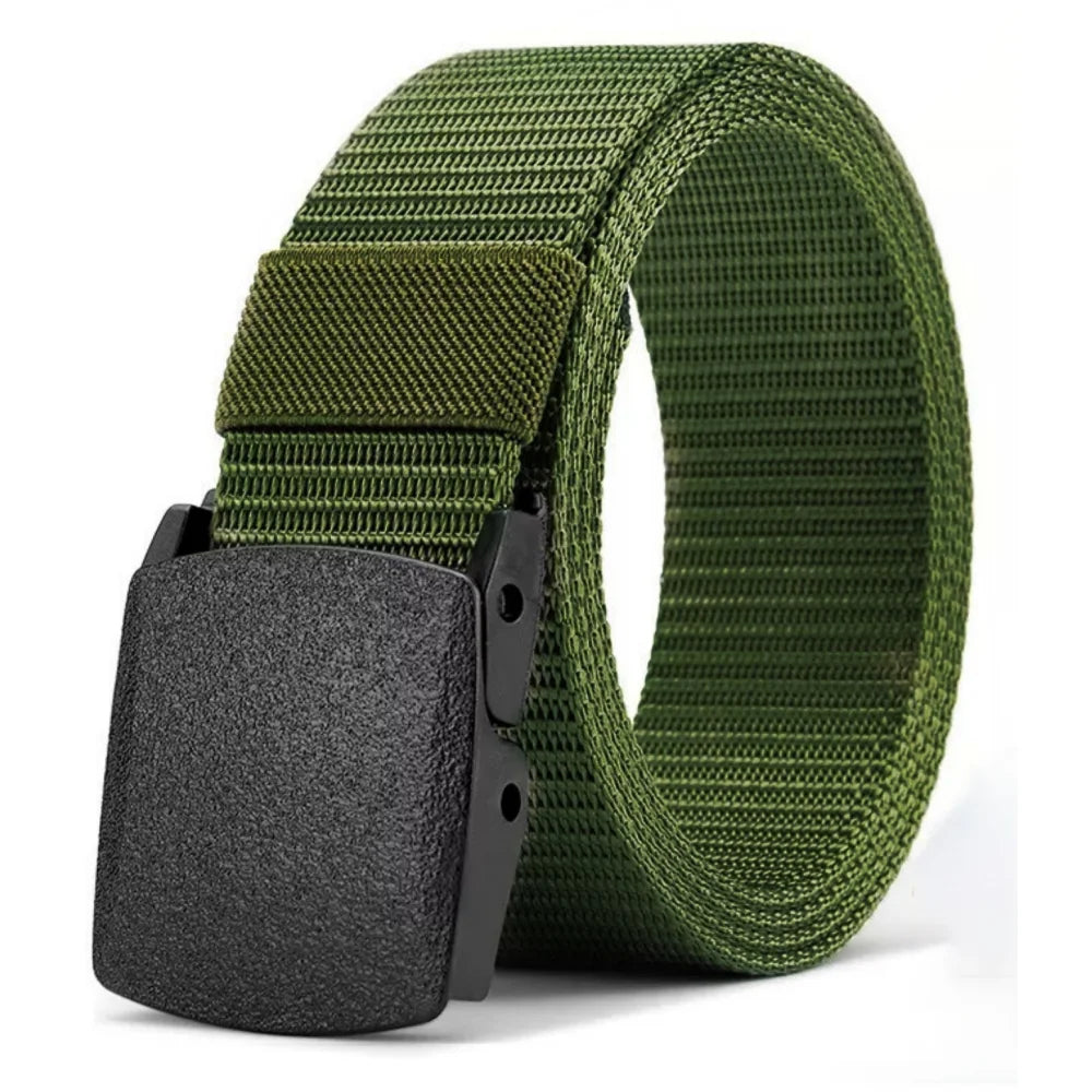 2Pcs New Automatic Buckle Nylon Belt Outdoor Hunting Multifunctional Tactical Canvas Belt High Quality Men Belt
