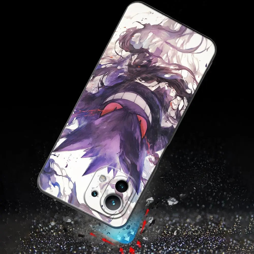 Pokemons Umbreons Gengars Draw For Xiaomi 15 Ultra 11T 12T 13T 14T Pro Phone Case POCO X7 M7 F7 Pro F5 F6 M6 X6 Bulbasaur Cover