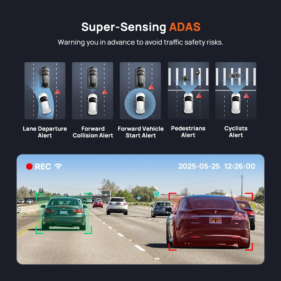 70mai 4K Dash Cam A800SE Upgraded Version of 70mai A800S Voice Control Supercapatior GPS ADAS Car DVR 70mai A800SE UHD Wifi 6