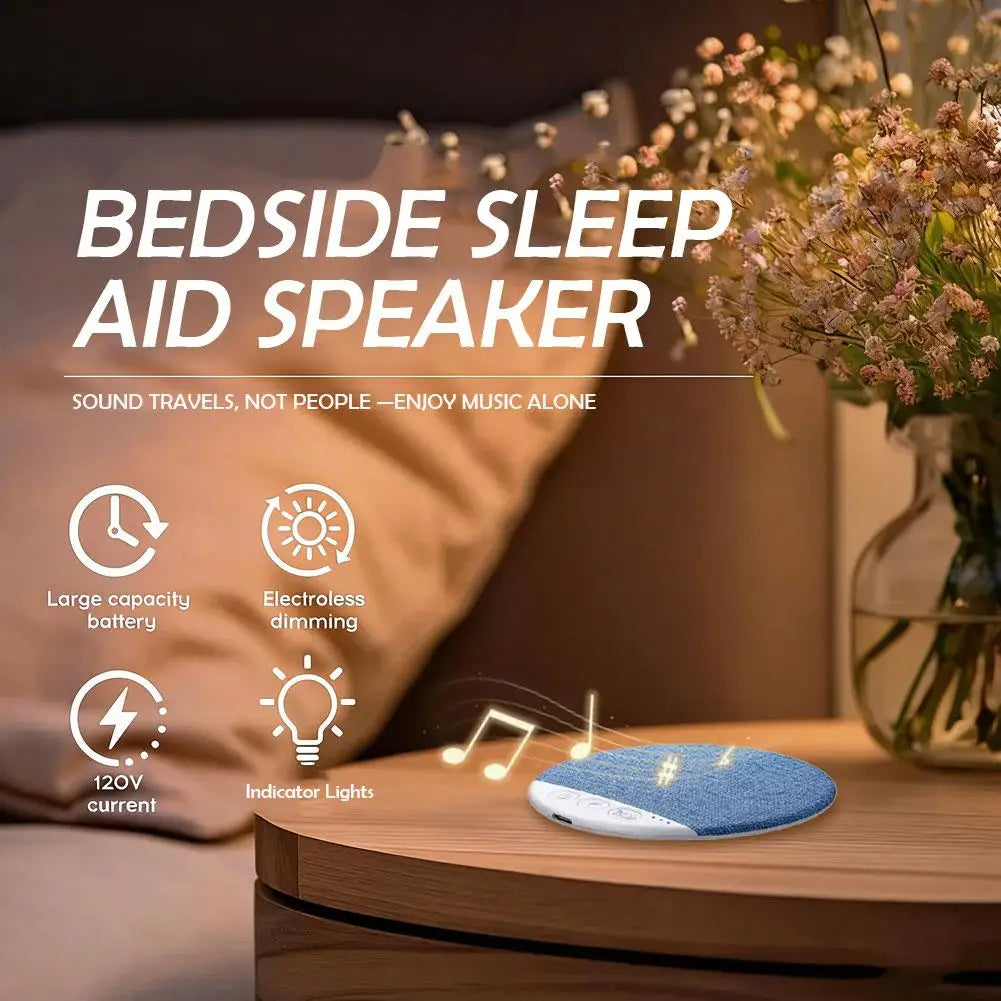 Mini Sleeping Bluetooth Speaker Nature Sound White Noise Soundbar Wireless MP3 Music Player Ultra Thin Timed Shutdown Audio Pla