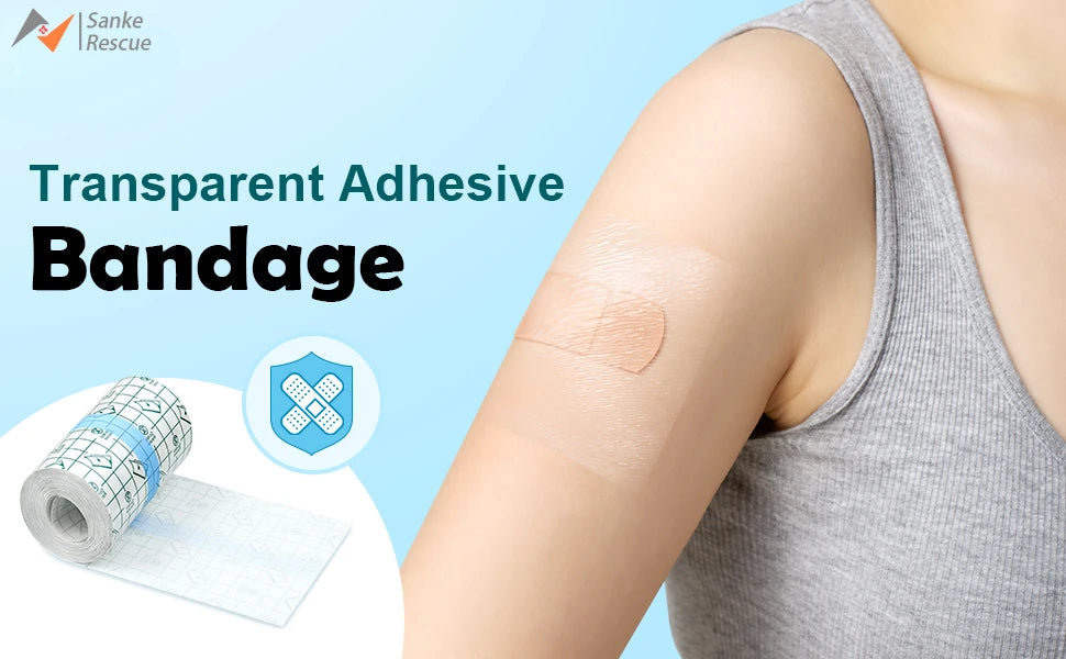 5M Waterproof PU Film for Tattoo Aftercare Protective Skin Healing Bandages Tape Medicinal Wound Dressing Medical Adhesive Tape