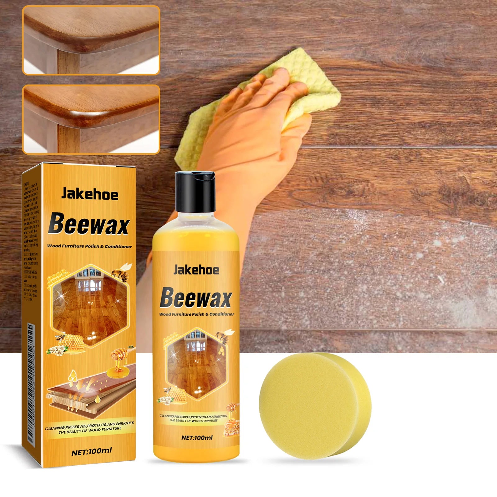 Floor Cleaner; Home Wooden Floor Protection Cleaning Maintenance Wax for Decontamination and Dust Prevention, Polishing and