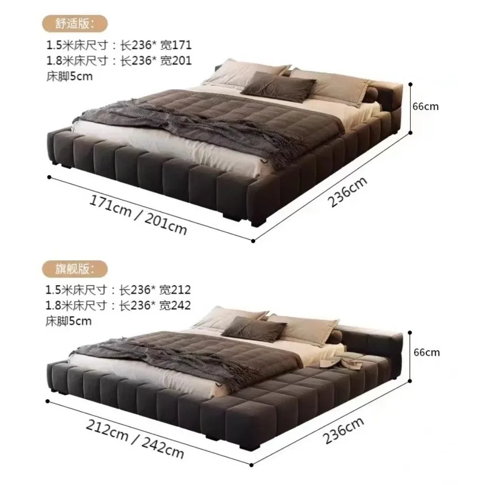 Bedroom Unique Bed Aesthetic Modern Double Children Bed Luxury Sleeping 180x200 Camas De Matrimonio Dormitorio Home Furniture
