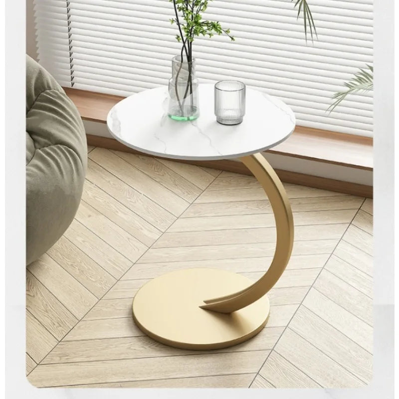 Coffee table small table removable sofa side table living room minimalist round table bedside table side table shelf minimalist