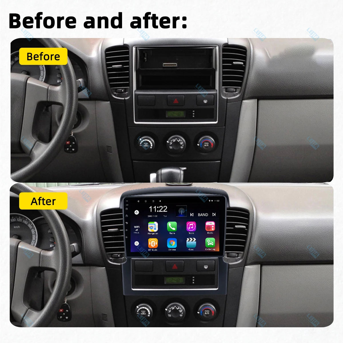 2 Din Android Car Radio Stereo for Kia Sorento BL 2002-2011 Car Multimedia Player GPS Navigation Head Unit Autoradio Audio Auto