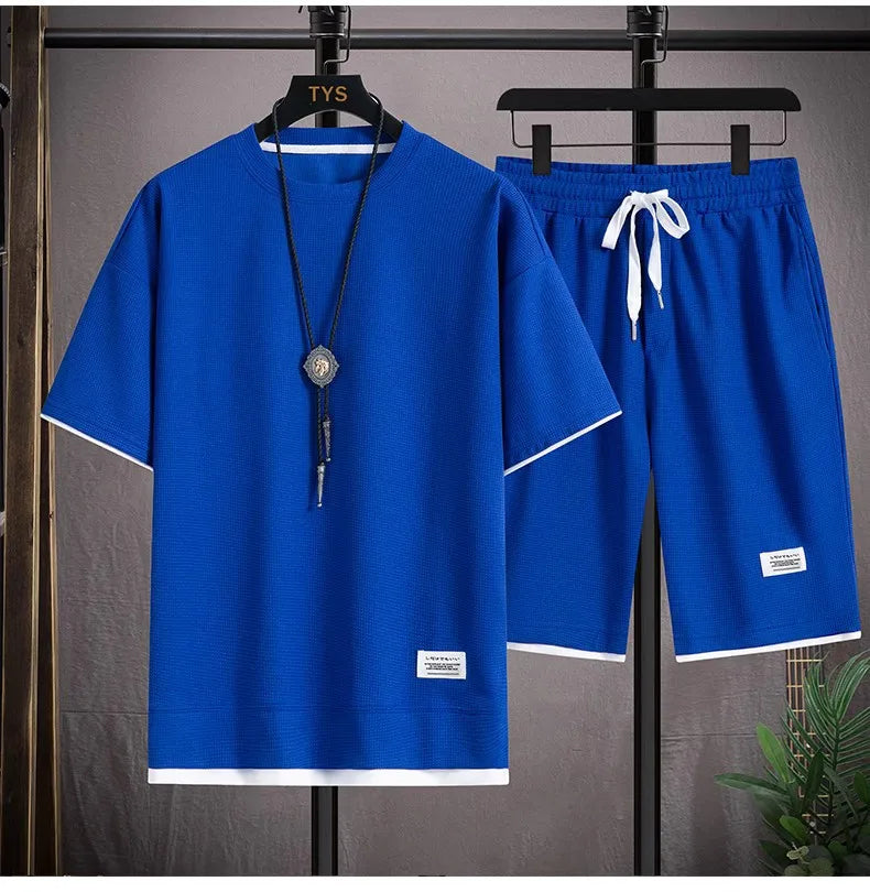 Sportswear Set Sports Man Tights Workout Suit Men's Tracksuit Moisture Wicking Jogging Gym T-Shirts Pants Shorts Clothing Outfit
