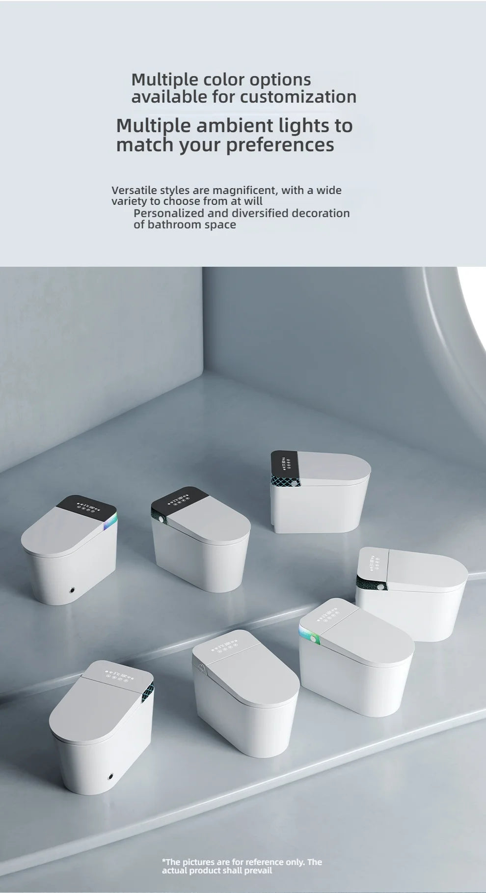 Automatic Toilet Comfort-fit Seat Smart Toilet Commode Living Room Smart Toilets for Relaxing Seating Experience Bathroom