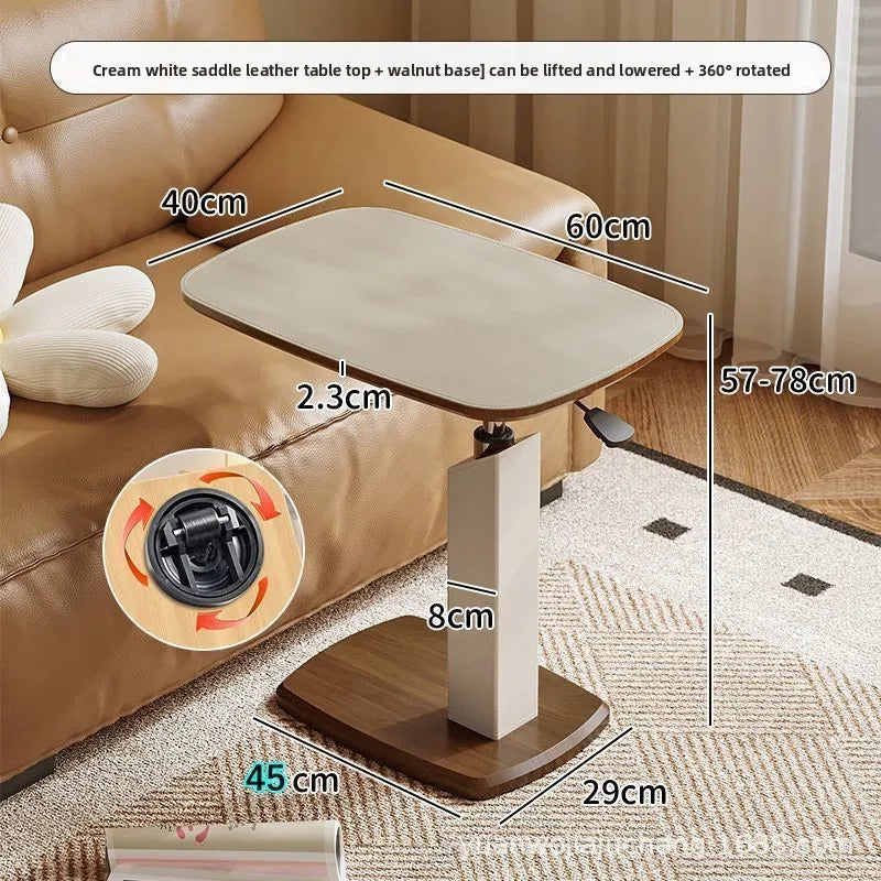Lifting Bedside Table Movable Sofa Coffee Table Mobile Corner Jihu Rotating Living Room Computer Table Mini Small Side Table