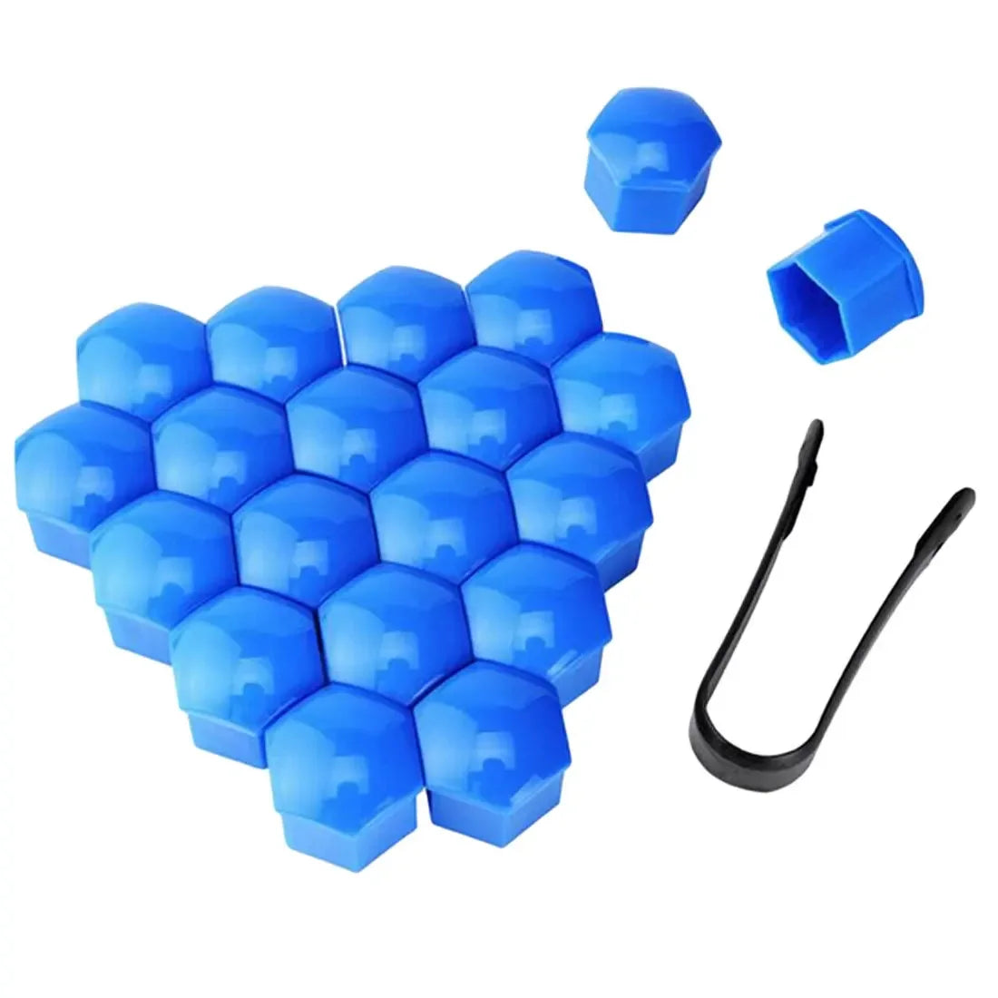 20 Pcs Car Wheel Nut Caps 17mm/19mm/21mm Auto Hub Screw Cover Black Plastic Anti Dust Car Wheel Nut Bolt Covers Tire Accessories