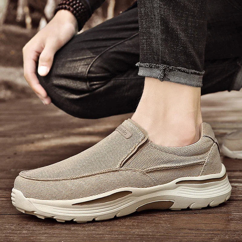 Men's Lightweight Canvas Loafers for Outdoor Hiking Camping Casual Sports Running Jogging Shoes Size 39-48