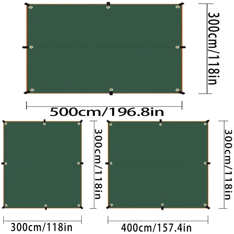 Ultra light canvas garden canopy, sunshade, camping hammock, courtyard sunshade, used for outdoor activities