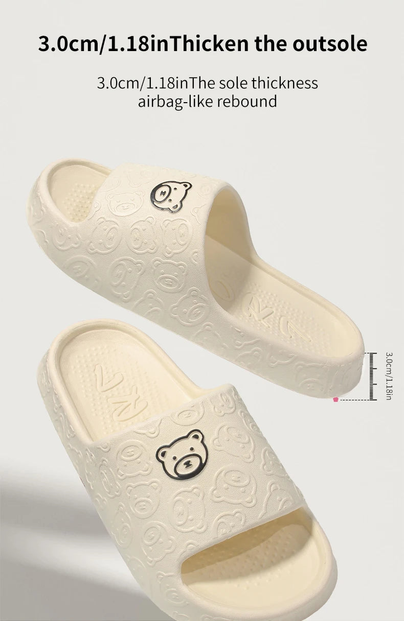 Non-Slip Slippers for Women Outdoor Wear 2024 New Indoor Home Sandals Female Summer Eva