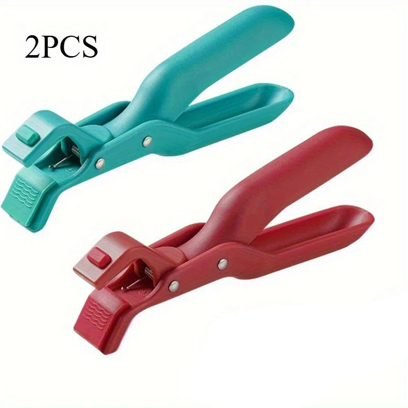 2/1Pcs Anti-Scald Clips Hot Dish Plate Gripper Kitchen Non-slip Bowls Clamp Holder for Frying Pans Air Fryer Steamers Oven
