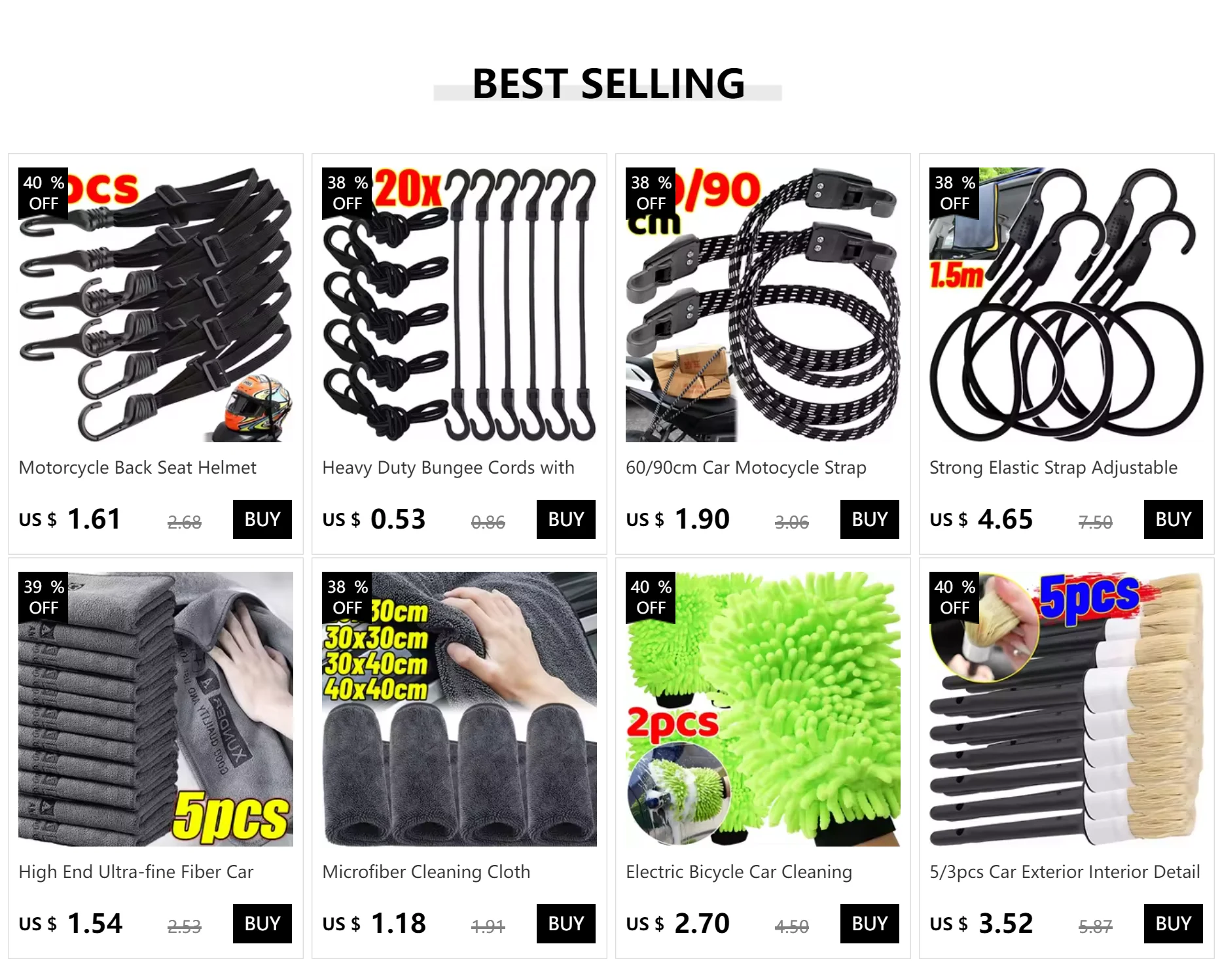 New Elastics Rubber Luggage Rope Cord Hooks Bikes Rope Tie Bicycle Luggage Roof Rack Strap Fixed Band Hook Car Accessories