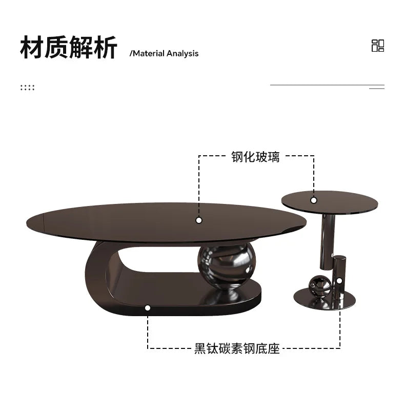Round Trendy Coffee Table Exquisite Luxury European Trendy Coffee Tables Simple Beauty Mesa Auxliar Living Room Furniture