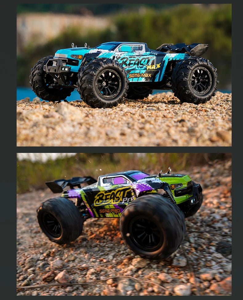 ZLL SG116 MAX 1:16 High Speed Drift Racing 80KM/H Brushless Motor 4WD SG116 Pro 40KM/H RC Car Off Road Car Toys For Kid Gift