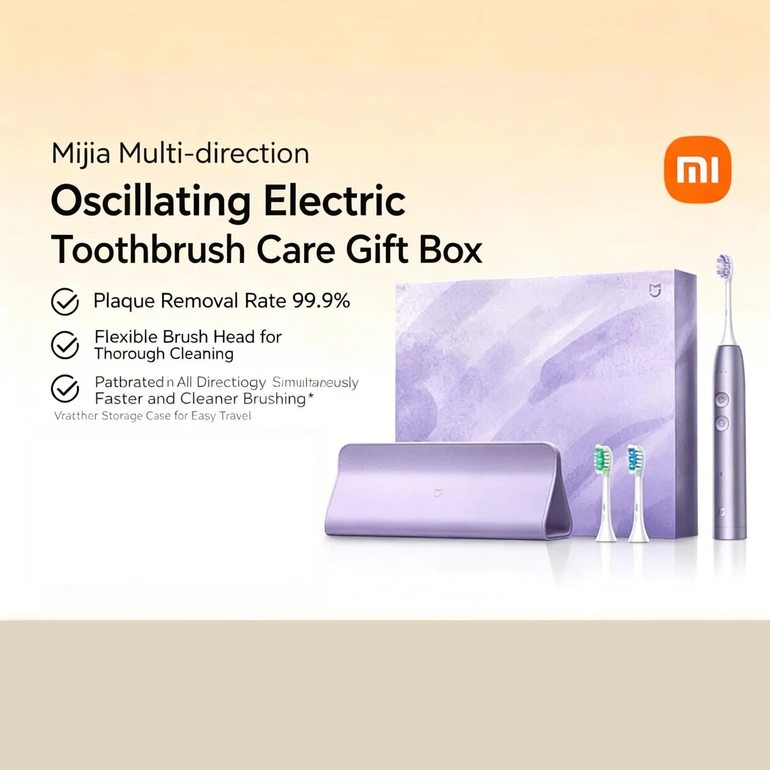 Xiaomi Mijia Multi-Directional Sweeping & Vibrating Electric Toothbrush Care Gift Box with Companion Gift Included