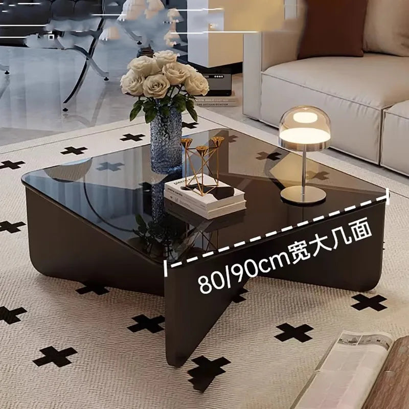 Aesthetic Coffee Table Elegant Design Glam Modern Side Table Space Premium Saving Vintage Sedentary Table Home Furniture