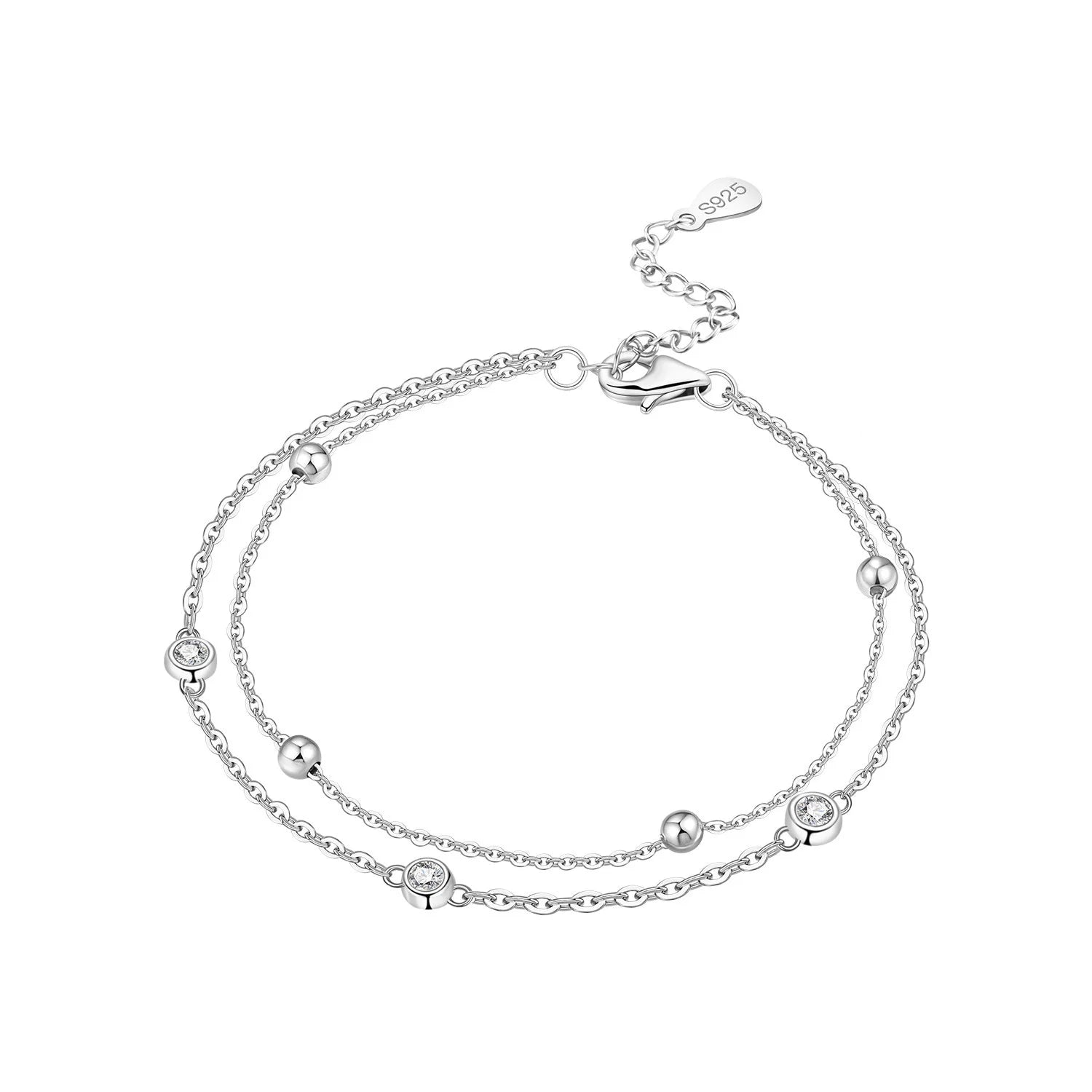 Original 925 Sterling Silver Zirconia Tennis Chain Bracelet for Women Adjustable Gold Color Hot Sale Ideal Birthday Party Gifts
