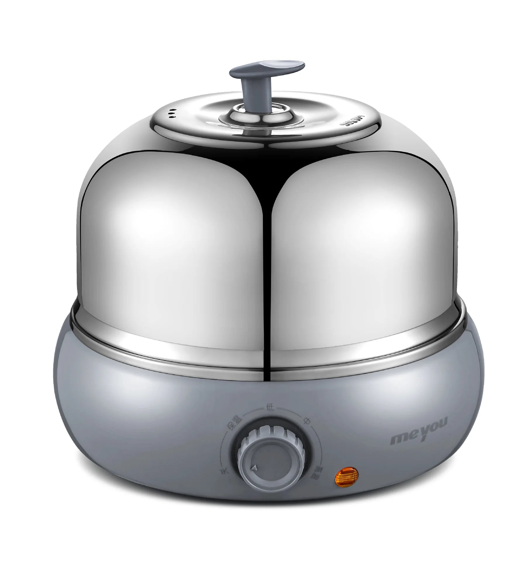 9 Eggs Full 304 Stainless Steel Electric Egg Cooker Steamer With Big Capacity For Soft Medium Hard Boiled Poached Custard Bread