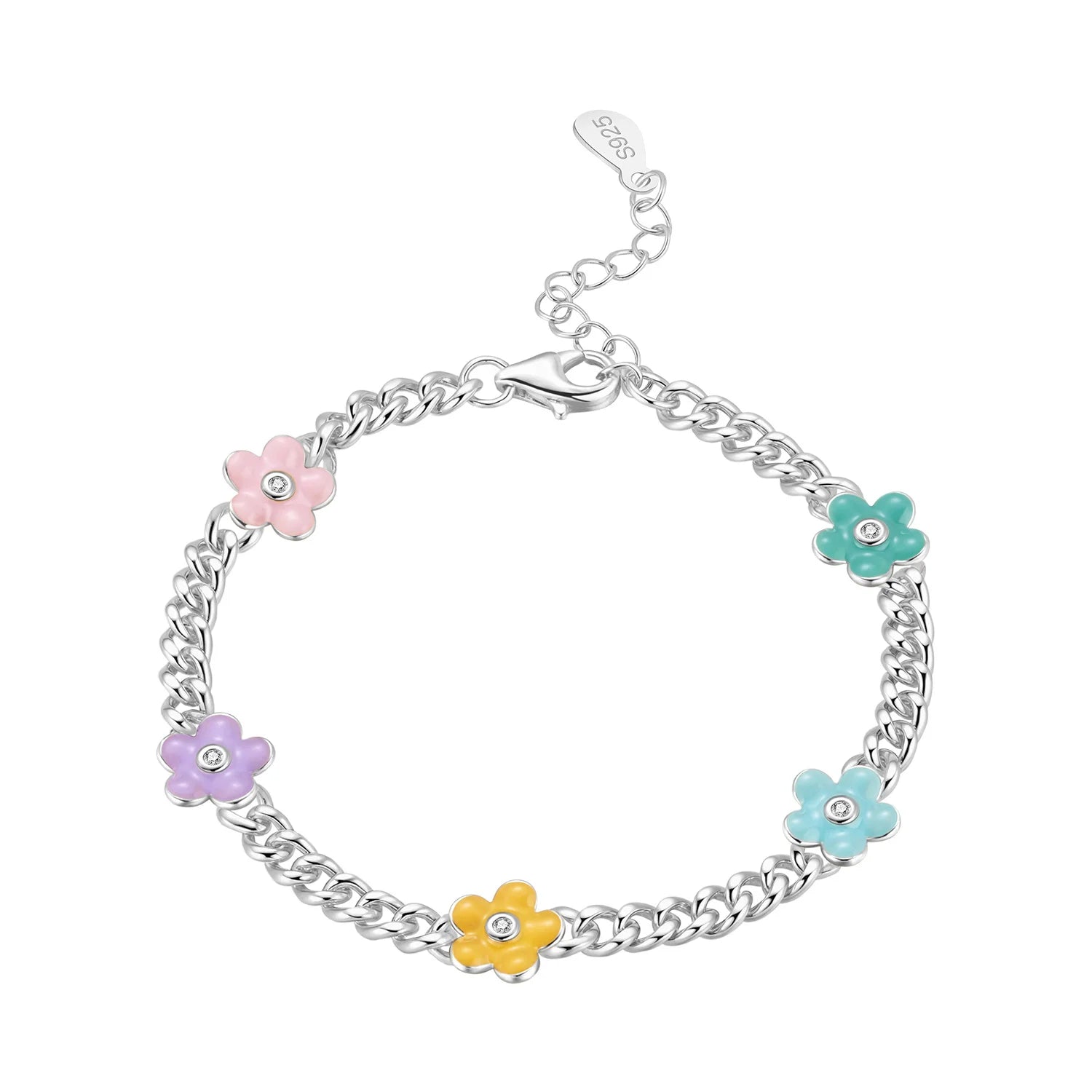 Original 925 Sterling Silver Zirconia Tennis Chain Bracelet for Women Adjustable Gold Color Hot Sale Ideal Birthday Party Gifts