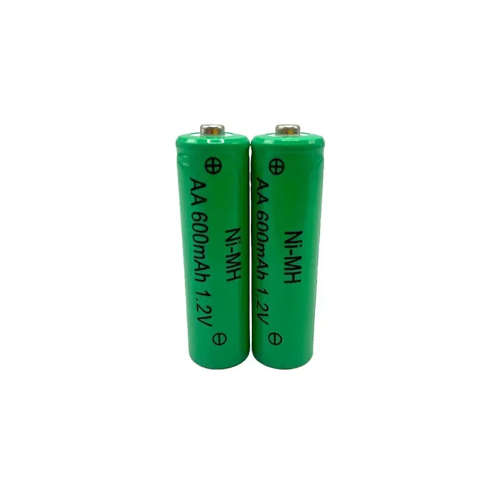1.2V AA 600mAh Ni-MH Rechargeable Battery High Capacity Cell for Solar Garden Lights, Clock, Electric Shaver, Mouse