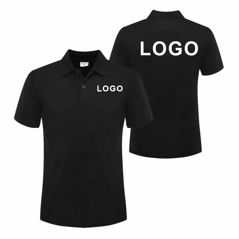 Customized Logo Breathable Polo Shirt Casual Company Group Clothing Lapel Short Sleeve Polo Shirts Work Clothes Print Embroidery