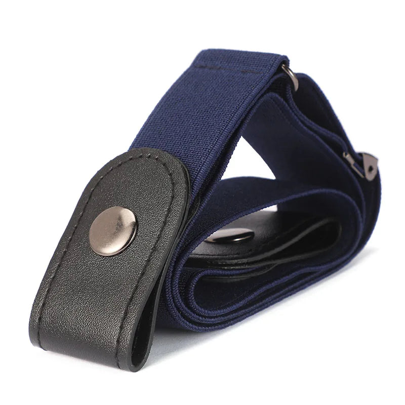 Buckle-Free Belt For Jean Pants,Dresses,No Buckle Stretch Elastic Waist Belt For Women/Men,No Bulge,No Hassle Waist Belt