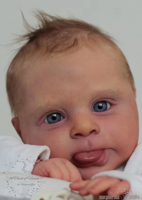 [With Boy Belly ] 20.5inch Reborn Baby Blank Kit Sebby By Cassie Brace Soft Touch without COA