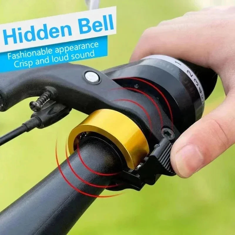 Universal Bicycle Bell Handlebar Horn Bell Invisible Small MTB Bicycle Clear Crisp and Loud Sound Beep Alarm Bicycle Accessories