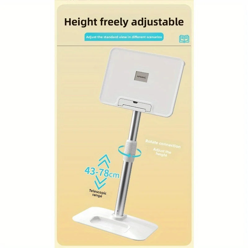 Adjustable Aluminum Reading Stand Height Angle Free Adjust Floor Book Holder Gift Wholesale Reading Desk with Telescopic Rod
