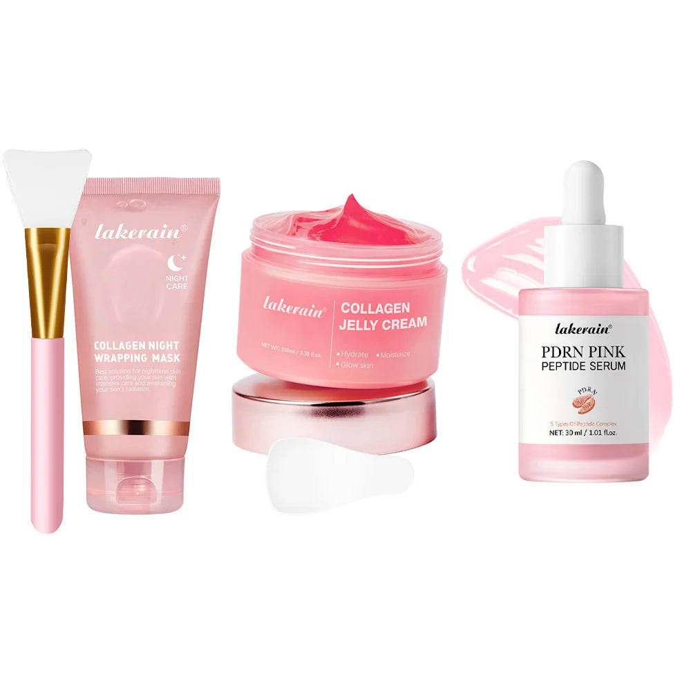 Korean Deep Collagen Mask Peel Off Mask Face Anti Wrinkle Lifting  Skin Care Masks Bio Pack Night Wrapping Woman Overnight Skin