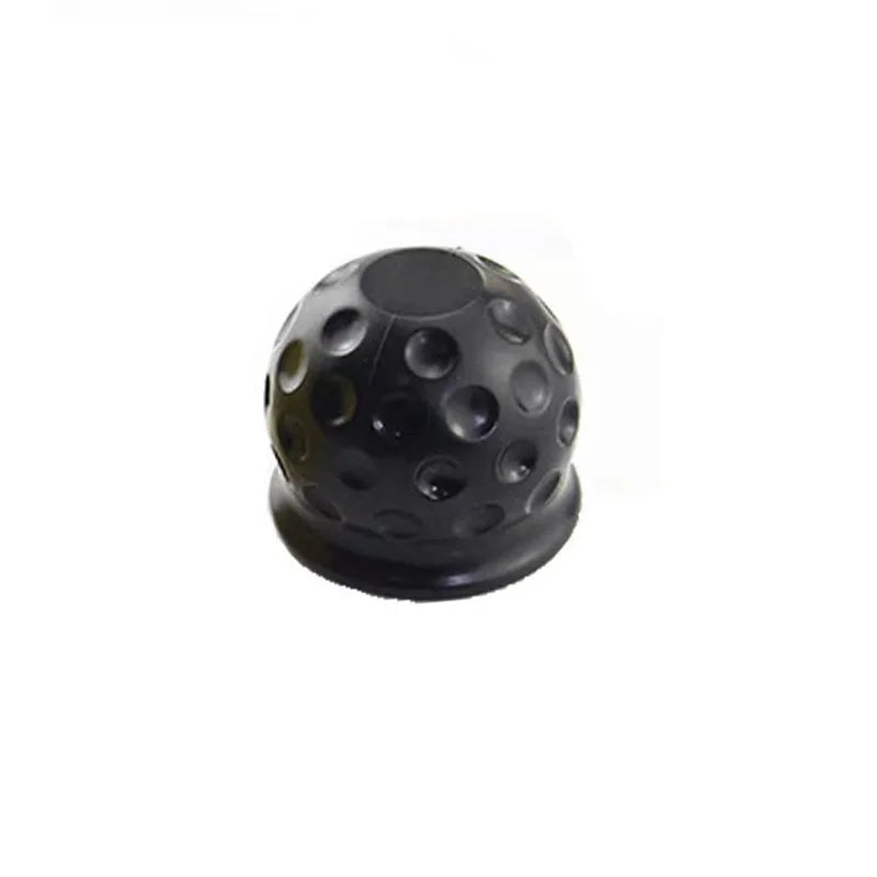 Universal 50mm Tow Bar Ball Cover Cap Rubber Ball Hood Trailer Hitch Protect Towball Trailer Ball Cover Black Car Accessories
