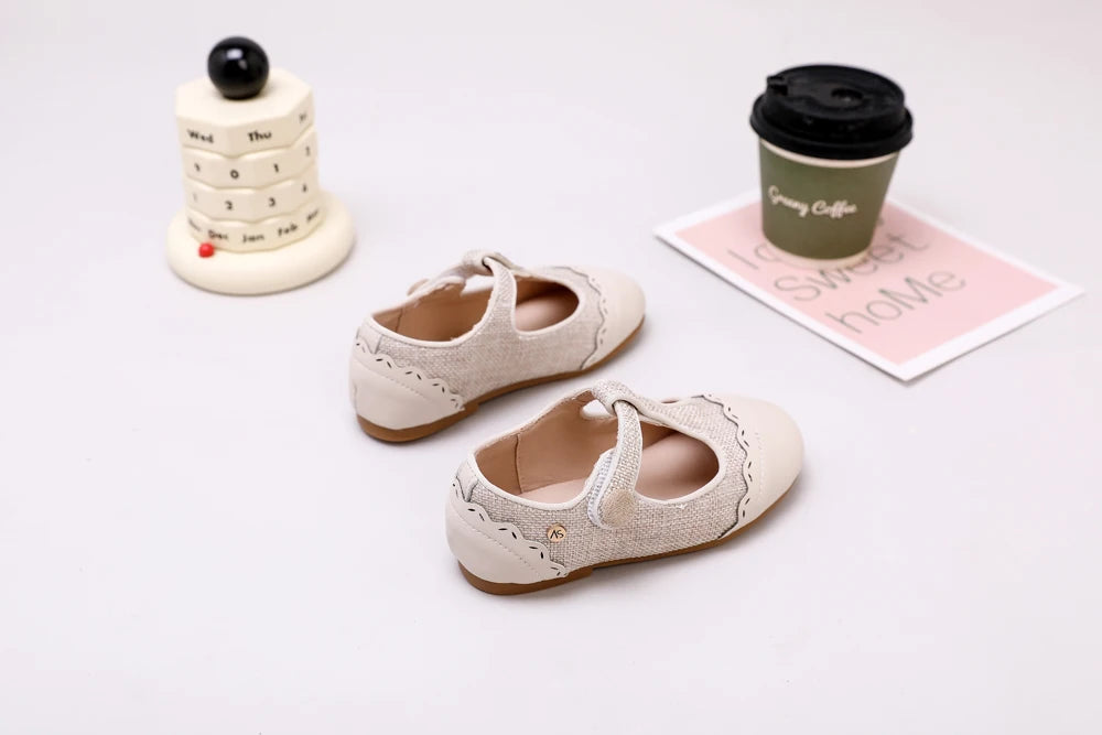 AS Kids Shoes Children Shoes Baby Boys Leather Loafers Toddler Slip On Princess Flats Girls Fashion Oxford Platform Mary Jane