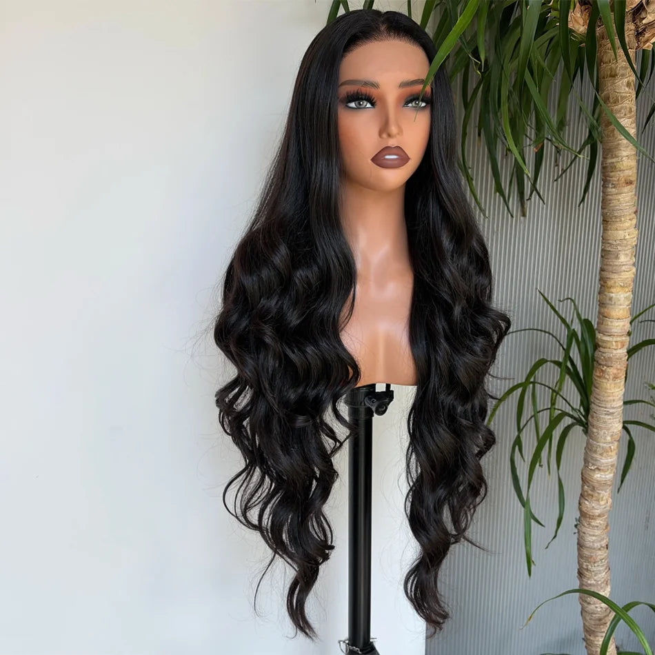 HD 40 Inches 250% 5x5 Glueless Ready To Wear Closure Burmese Remy Human Hair 13x6 Lace Front Human Hair Wigs Transparent Body Wave 13x4 Lace Frontal Wig