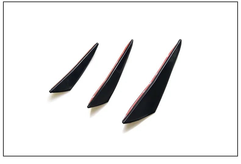 Hot Sale 6pcs/set Decoration Diffuser Splitter Fin Body Spoiler Canard Valence Chin Car Tuning Canard Universal Front Bumper Lip