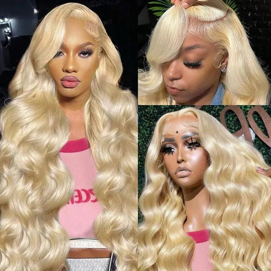 13x6 Body Wave Transparent HD 30 46 Inch 613 Honey Blonde Lace Frontal Human Hair Wig 250 Density Brazilian 13x4 Lace Front Wig