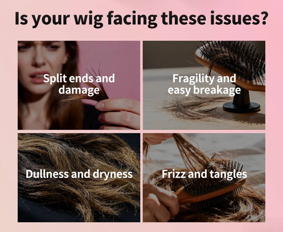 Wig Spray 100ml Moisturizer Care Spray for Wig Keratin Soft Smooth Frizz Damaged Repair Hair Mask Leave-in Conditioner Hair Care