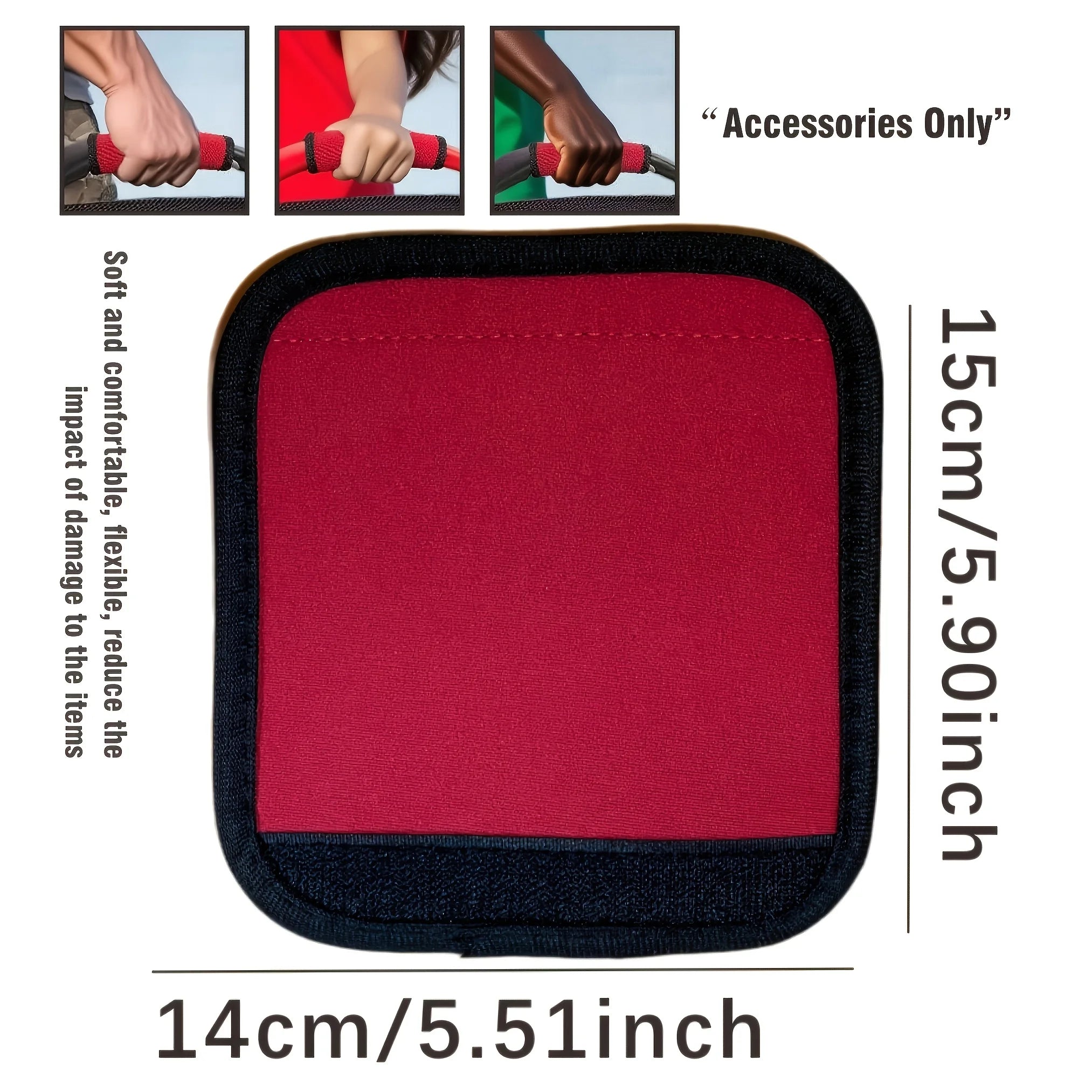 Heavy-Duty Subwoofer Handle Wrist Strap - Red Fabric Car Stereo Accessory with Non-Slip Grip, Compatible with Car Amplifier Spea