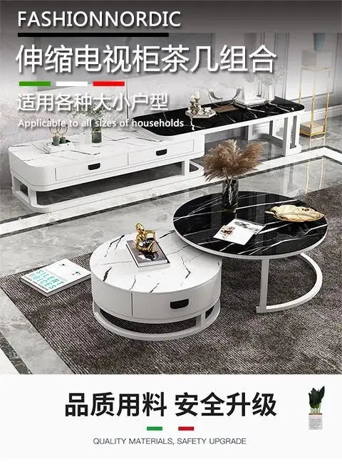 Frame Aesthetic Coffee Table Round Unique Floor Display Coffee Table Round Big Mesa Centro Salon Furniture Accessories
