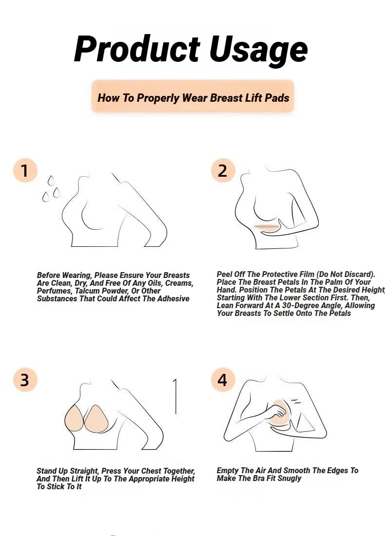 Invisible Self-Adhesive Nipple Covers Anti-Friction Washable Perfect For Summer Swimwear Beach Pool & Daily Wear Drop-Shaped