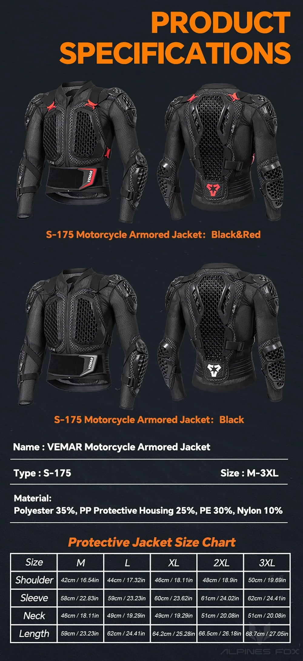 VEMAR 2025 Men New Motorcycle Jacket Moto Body Armor MX Armor Motocross Racing Jacket CE Approval Motorbike Moto Protection Gear