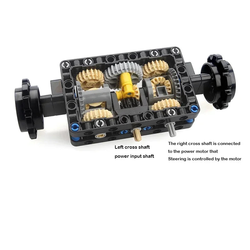 MOC-19788 Tank Remote Control Steering System Building Blocks Kit with L Motors 66pcs ABS Educational STEM Toys Bricks Kids Gift