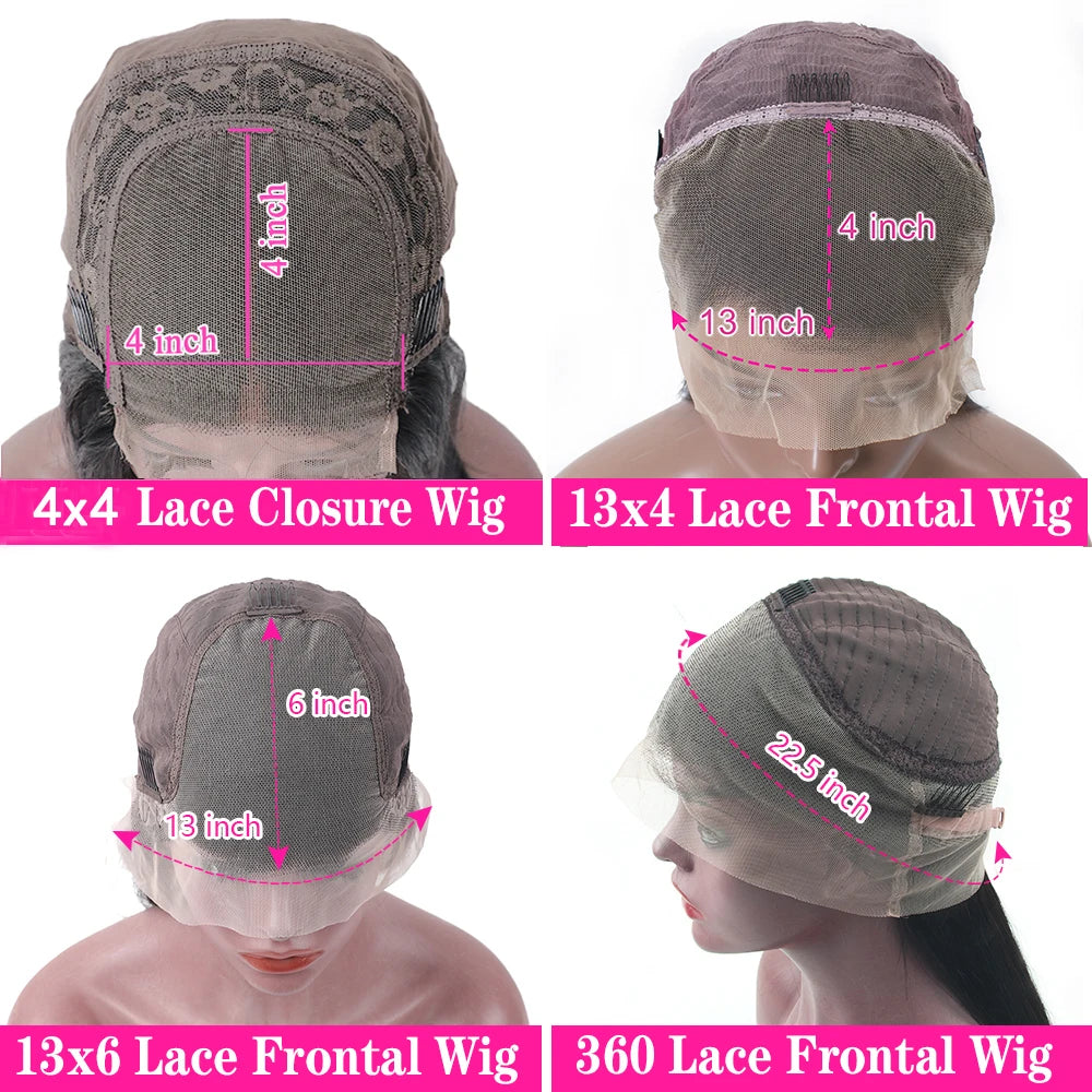 Chocolate Brown Curly Lace Front Human Hair Wigs 13X6 Lace Frontal Wig Brazilian Deep Wave Colored Bleached Wigs For Women