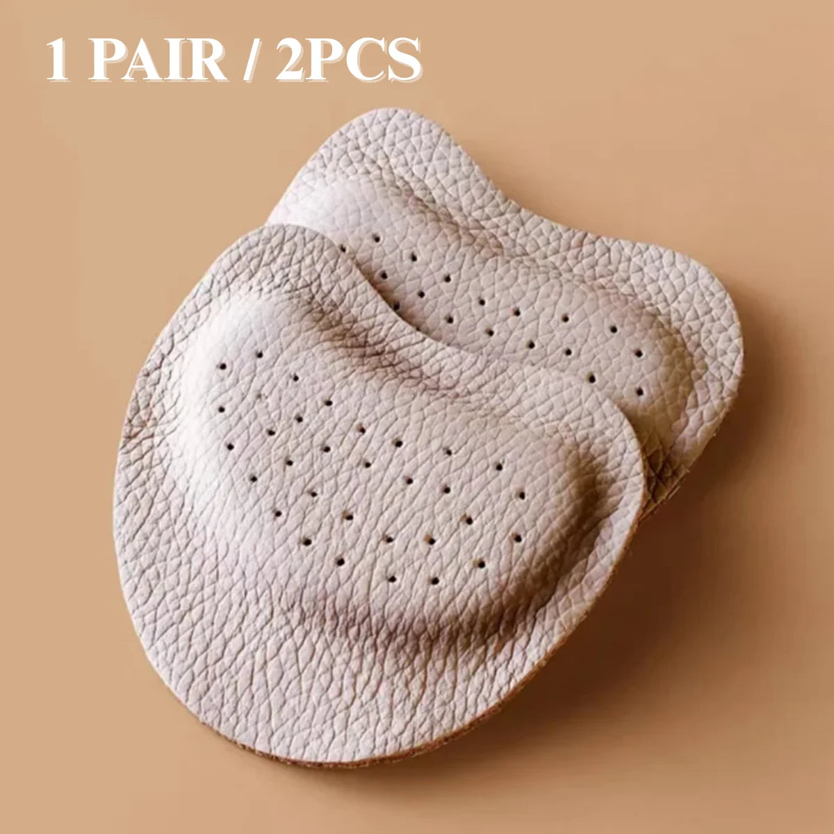 4PCS Sandals Anti-slip Stickers Leather Forefoot Pad Women High Heels Pain Relief Insert Insoles Toe Cushion Foot Care Shoes Pad