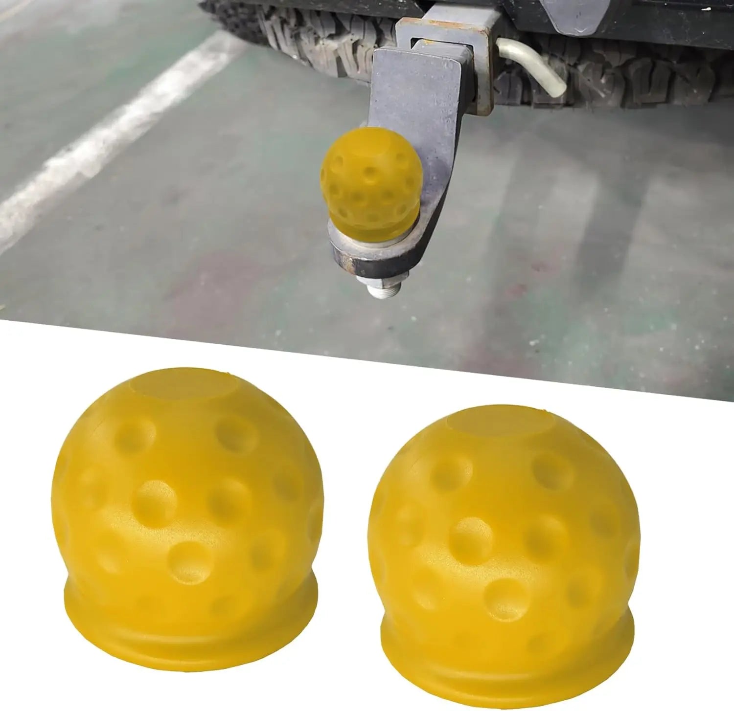 4pcs Universal 55MM Tow Bar Ball Cover Cap Trailer Ball Cover Tow Bar Cap Hitch Trailer Towball Protect Car Accessories