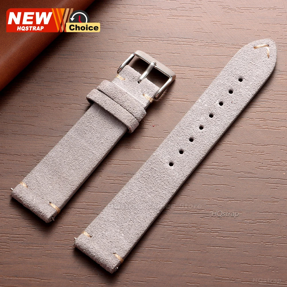 New 14/16/18/19mm 21mm 22mm 20mm Soft Suede Watch Strap for Seiko for Omega Universal Quick Release Bracelet Men Women Wristband