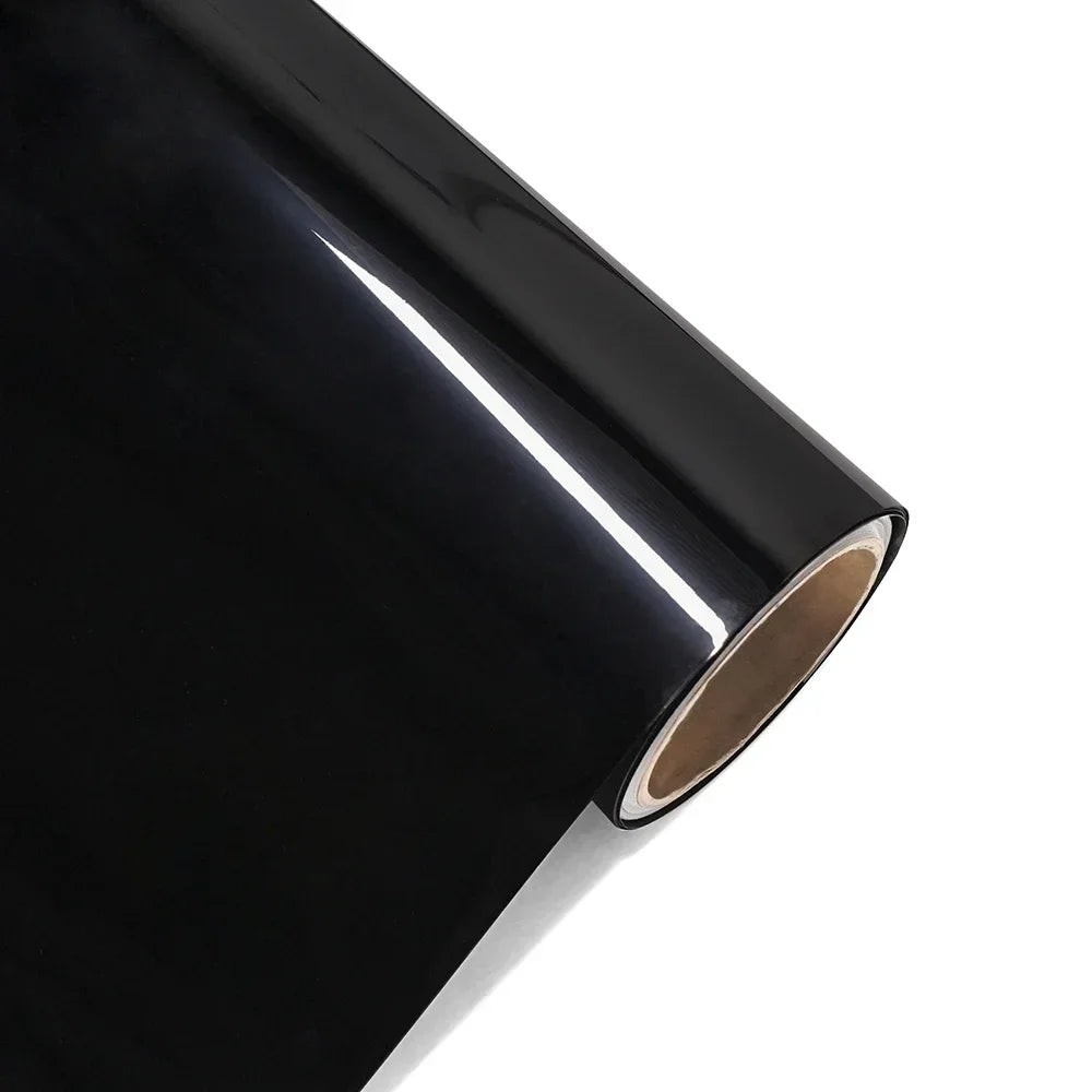 Ultra Gloss PET Piano Black Vinyl Wrap Film Sticker Auto Decoration Accessories Glossy Black Self Adhesive Vinyl Bubble Air Free car accessories accesorios para auto car decal